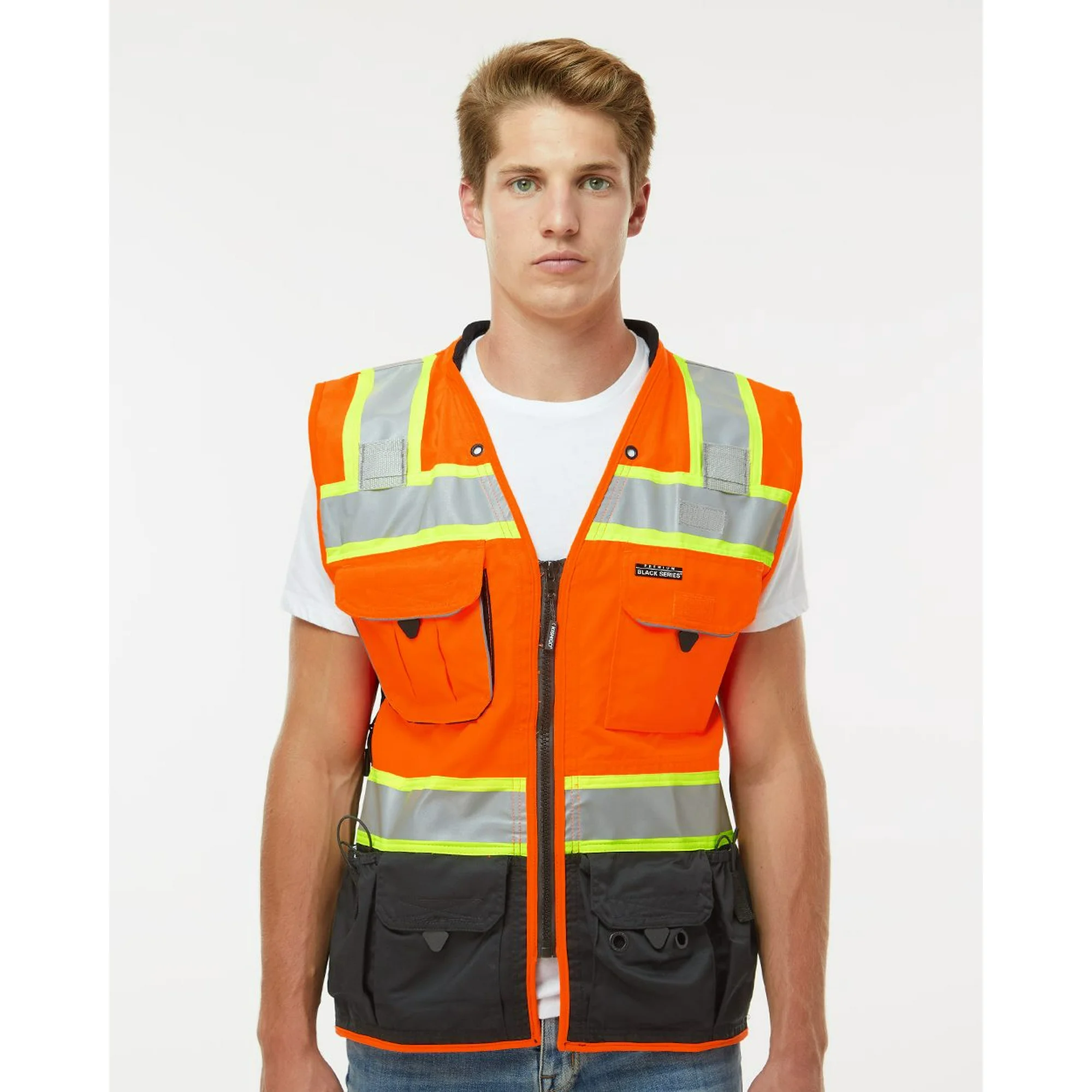 1-3 Kishigo Premium Black Series Surveyors Vest - Image 1