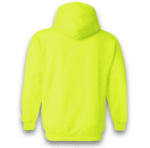 Gildan- High Visibility Safety Green Hooded Sweatshirt For Men | Heavy Blend Fleece Pullover Hi Vis Hooded Cowl Neck, 8oz, 50/50 Cotton/Polyester - Image 3