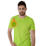 Men's Work T-Shirt High Visibility Short Sleeve Workwear Tee Safety Hi-Vis Reflective T-Shirts for Men (Safety Green 1 Pack, Small)
